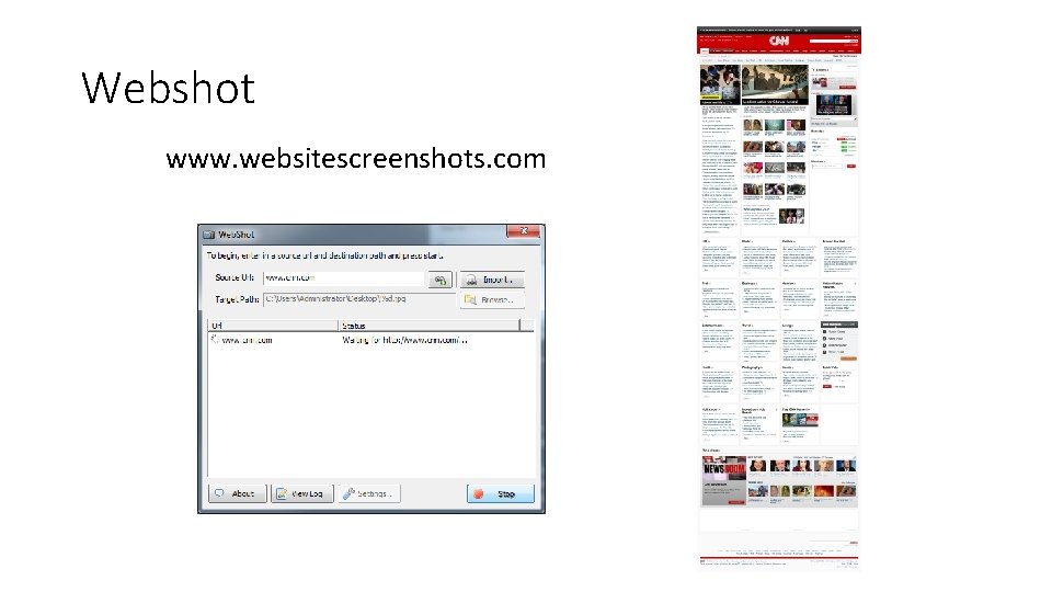 Webshot www. websitescreenshots. com 