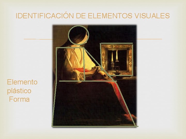 IDENTIFICACIÓN DE ELEMENTOS VISUALES Elemento plástico Forma 