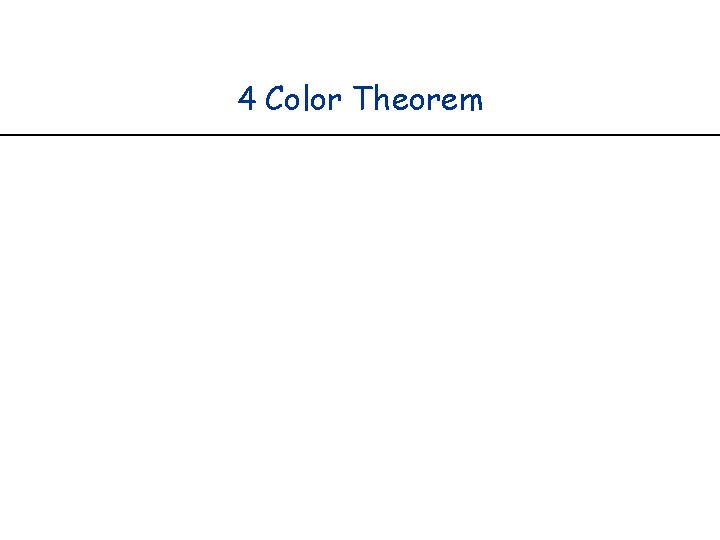 4 Color Theorem 