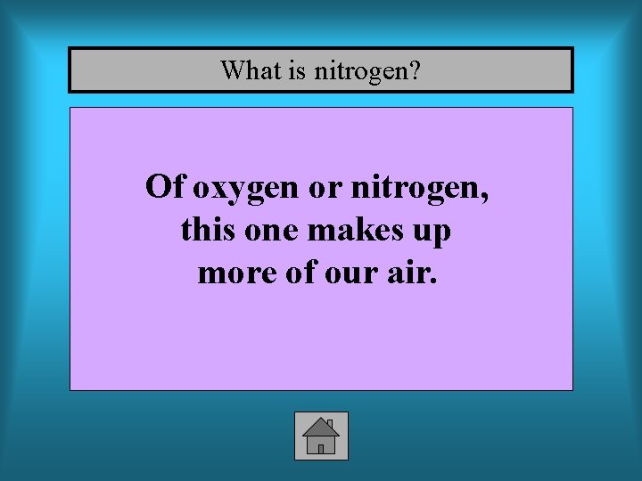 What is nitrogen? Of oxygen or nitrogen, this one makes up more of our