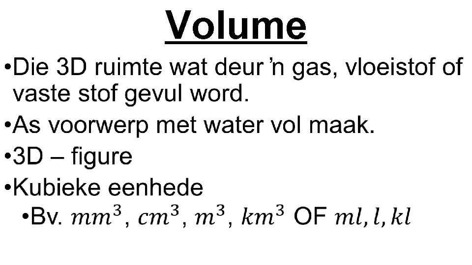 Volume • 