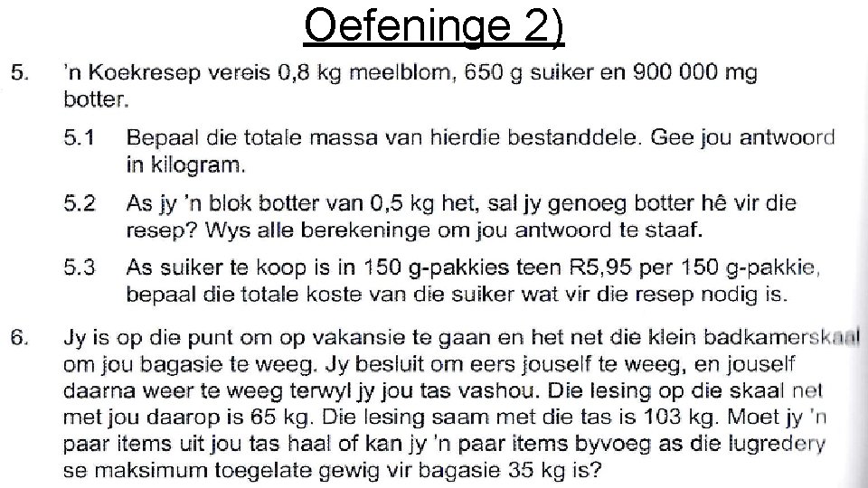 Oefeninge 2) 