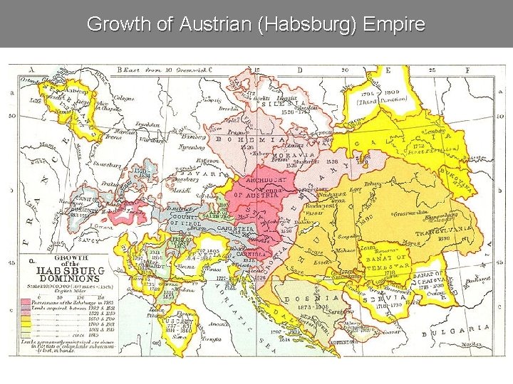 Growth of Austrian (Habsburg) Empire 