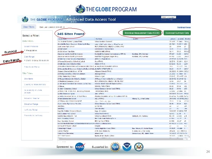 Protocol ge Date Ran 24 