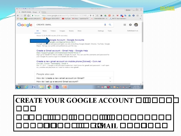 HOME CREATE YOUR GOOGLE ACCOUNT �� ������������ GMAIL ����. 