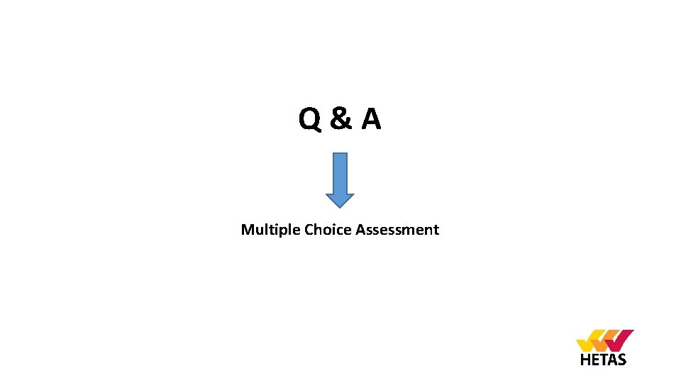 Q&A Multiple Choice Assessment 