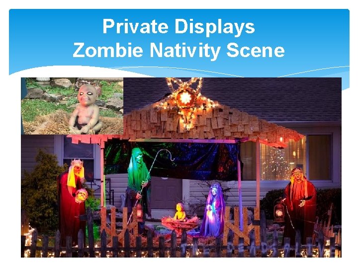 Private Displays Zombie Nativity Scene 