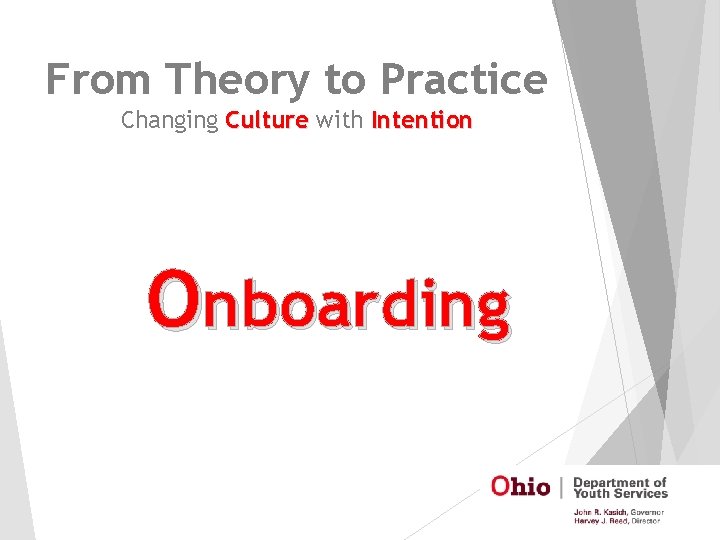 From Theory to Practice Changing Culture with Intention Onboarding 