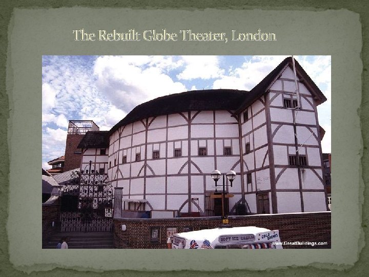The Rebuilt Globe Theater, London 