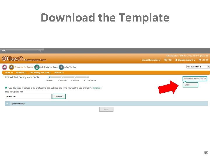 Download the Template 55 