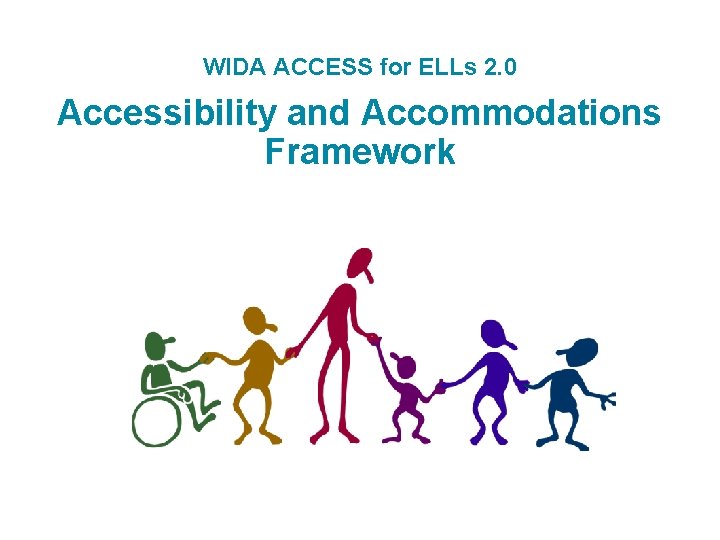 WIDA ACCESS for ELLs 2. 0 Accessibility and Accommodations Framework 