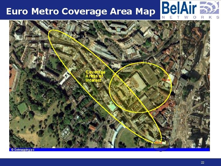 Euro Metro Coverage Area Map Coverage Areas of Interest Tower Hotel 22 