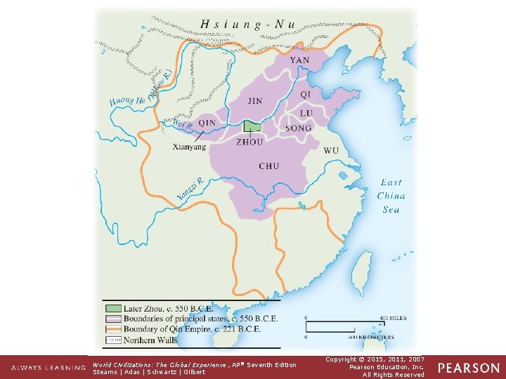 Map 3. 1 The Era of Nomadic Incursions and Warring States The fragmented state