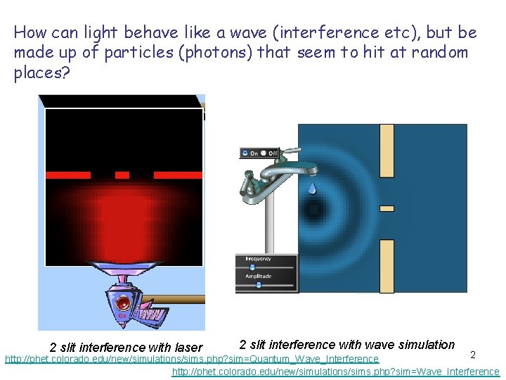 How can light behave like a wave (interference etc), but be made up of