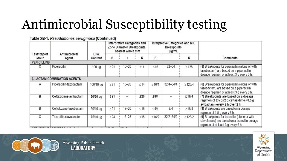 Antimicrobial Susceptibility testing 