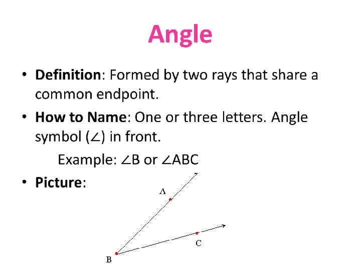 Angle • 