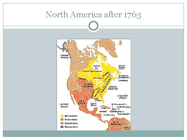 North America after 1763 