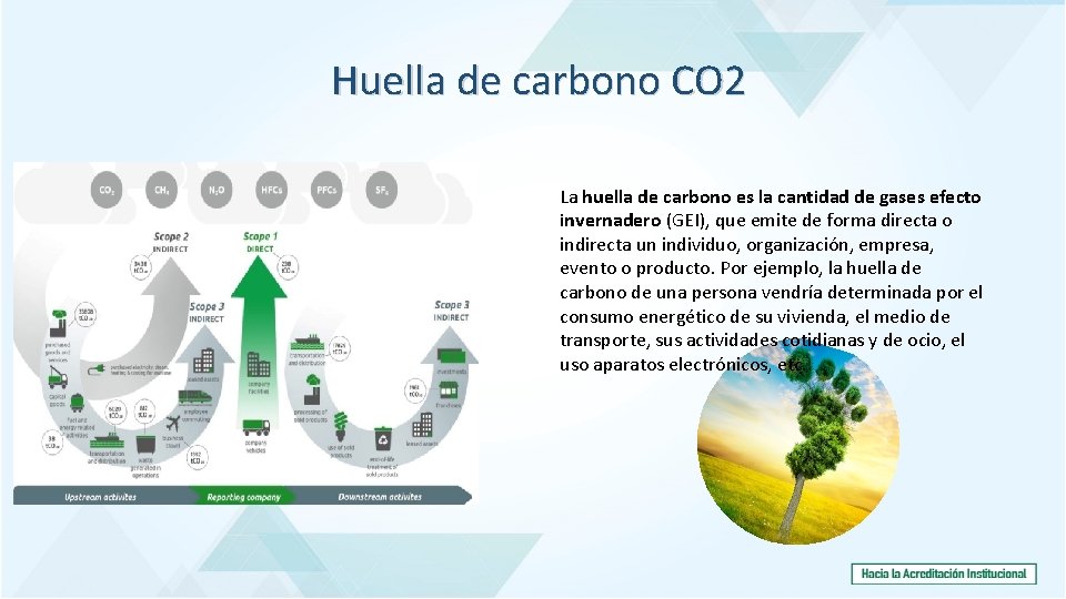 Huella de carbono CO 2 La huella de carbono es la cantidad de gases