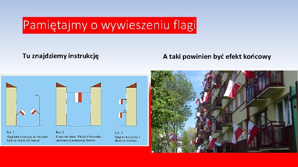 Pamiętajmy o wywieszeniu flagi Tu znajdziemy instrukcję A taki powinien być efekt końcowy 