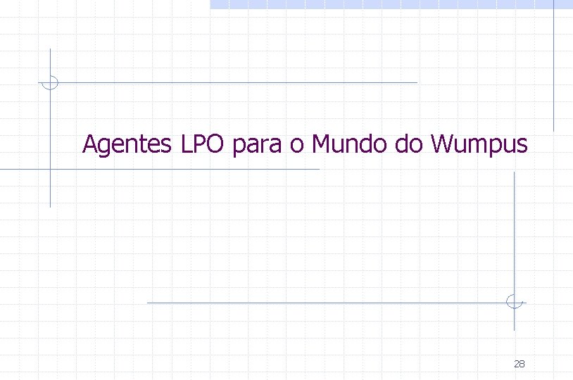 Agentes LPO para o Mundo do Wumpus 28 