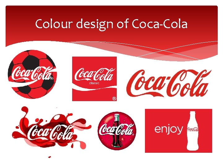 Colour design of Coca-Cola 