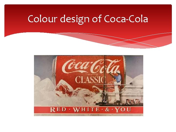 Colour design of Coca-Cola 
