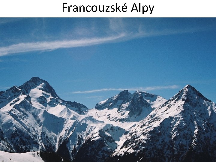 Francouzské Alpy 