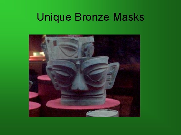 Unique Bronze Masks 