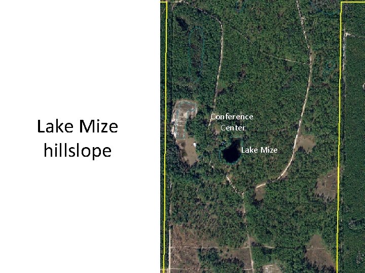 Lake Mize hillslope Conference Center Lake Mize 