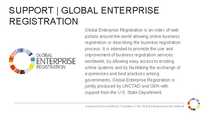 SUPPORT | GLOBAL ENTERPRISE REGISTRATION Global Enterprise Registration is an index of web portals