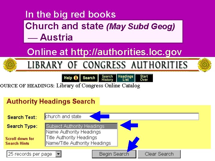 In the big red books Church and state (May Subd Geog) — Austria Online