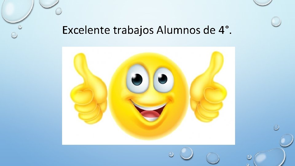 Excelente trabajos Alumnos de 4°. 