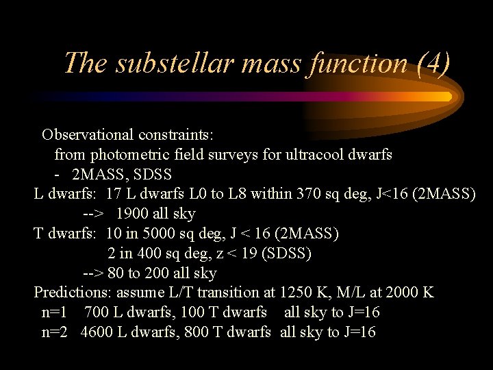 The substellar mass function (4) Observational constraints: from photometric field surveys for ultracool dwarfs