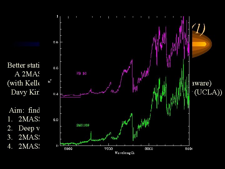 What next? (1) Better statistics for nearby stars F(M), Y(M) A 2 MASS NStars