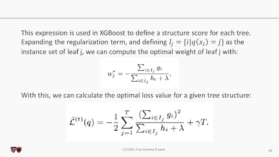  CS 109 A, PROTOPAPAS, RADER 48 