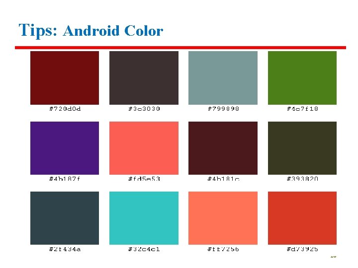 Tips: Android Color 26 