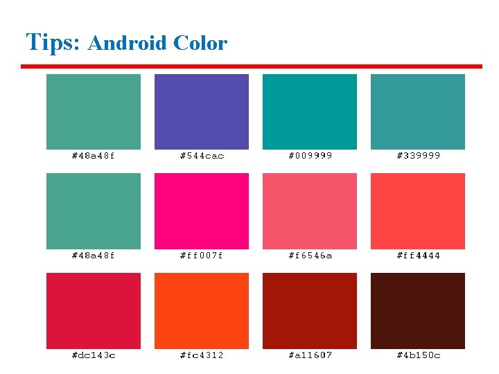 Tips: Android Color 27 