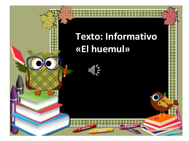 Texto: Informativo «El huemul» 