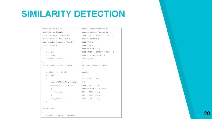 SIMILARITY DETECTION 20 