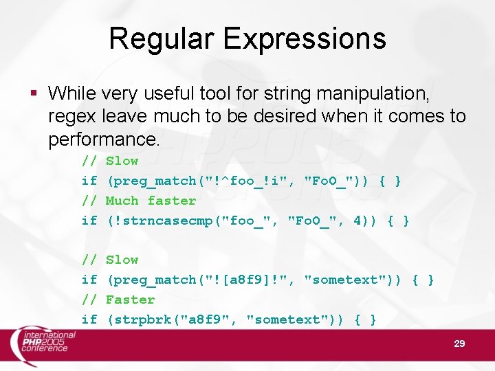 Regular Expressions § While very useful tool for string manipulation, regex leave much to
