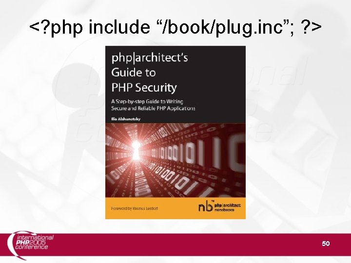 <? php include “/book/plug. inc”; ? > 50 