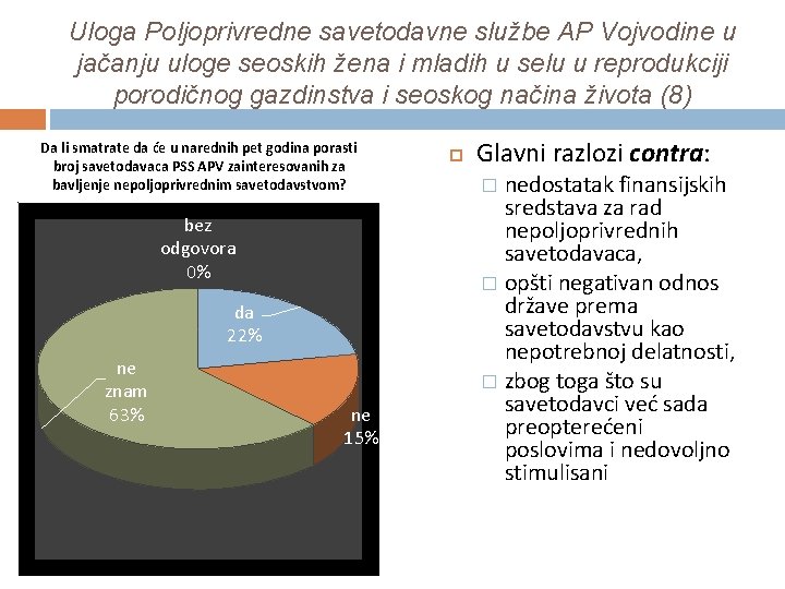 Uloga Poljoprivredne savetodavne službe AP Vojvodine u jačanju uloge seoskih žena i mladih u