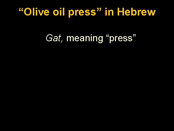 Luke “Olive 1: 26 -56 oil press” in Hebrew 54 He has helped His