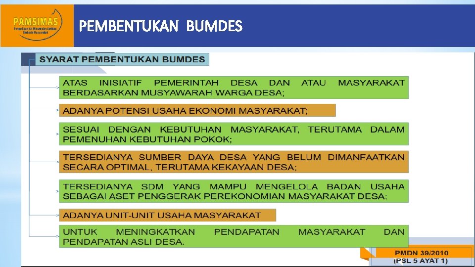 PEMBENTUKAN BUMDES 