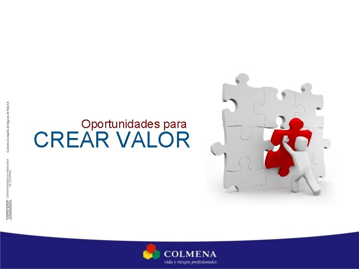 Oportunidades para CREAR VALOR 