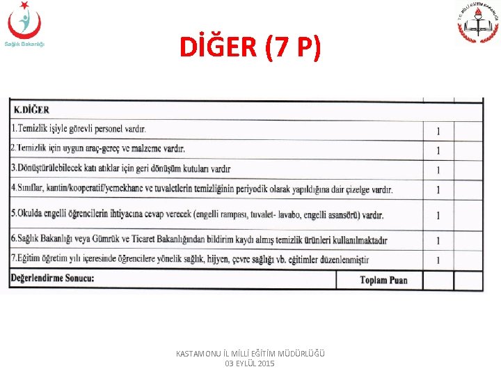 DİĞER (7 P) KASTAMONU İL MİLLİ EĞİTİM MÜDÜRLÜĞÜ 03 EYLÜL 2015 DİĞER (7 P) KASTAMONU İL MİLLİ EĞİTİM MÜDÜRLÜĞÜ 03 EYLÜL 2015