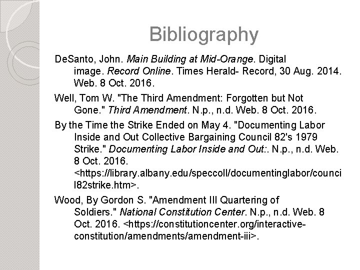 Bibliography De. Santo, John. Main Building at Mid-Orange. Digital image. Record Online. Times Herald-