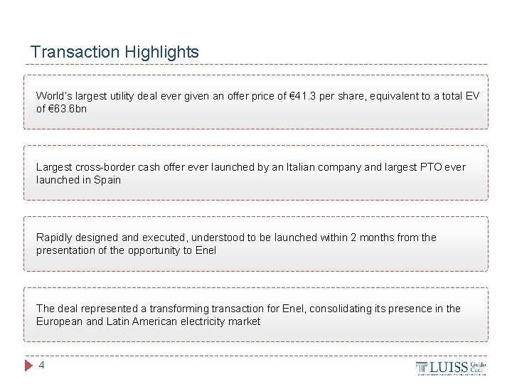 Transaction Highlights World’s largest utility deal ever given an offer price of € 41.