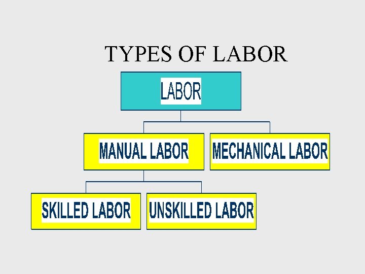 TYPES OF LABOR 
