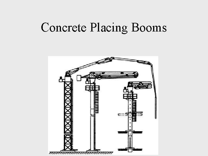Concrete Placing Booms 
